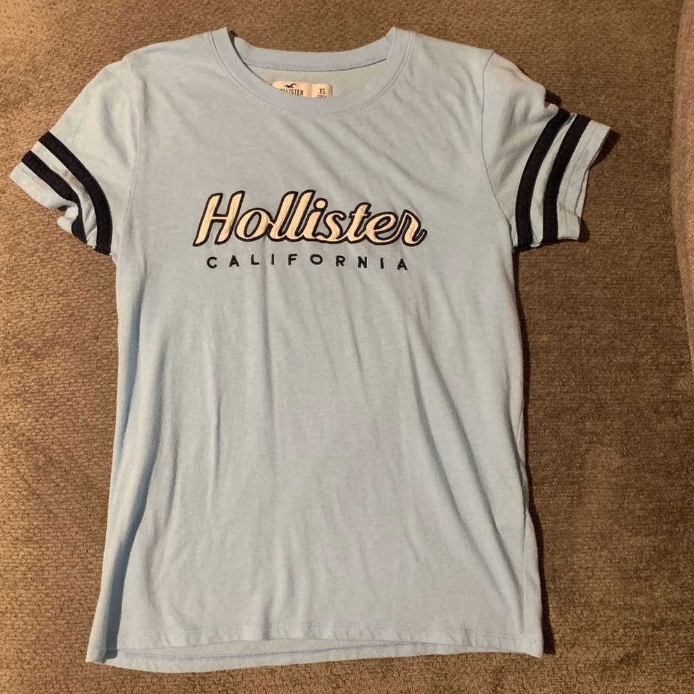 Light blue hollister shirt